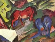 Franz Marc, Red and Blue Horse (mk34)